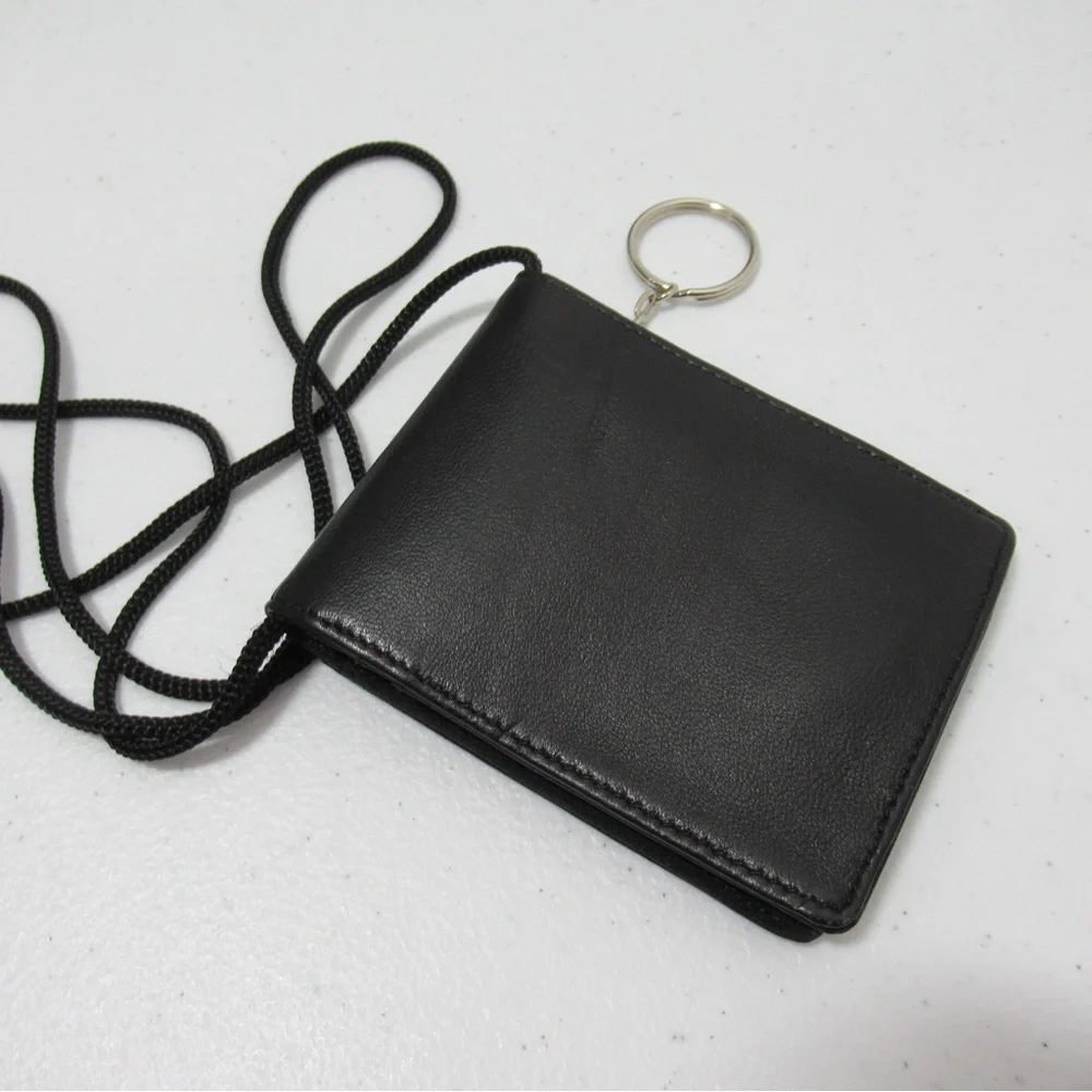 Wilsons Leather Black Travel Wallet